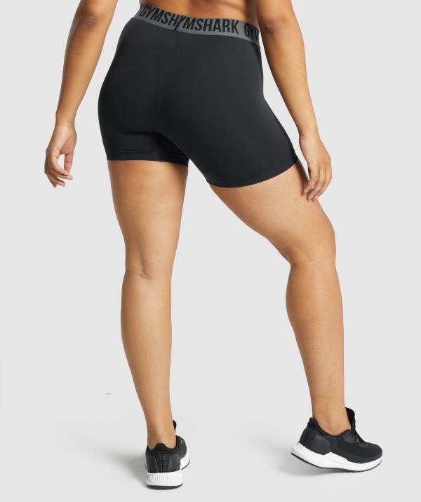 Damske Šortky Gymshark Fit Seamless Čierne | YC2416380